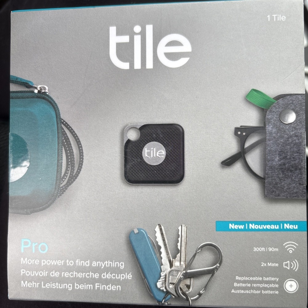 Tile Pro SKU RT-15001 Model T6001B Item Tracker - Black